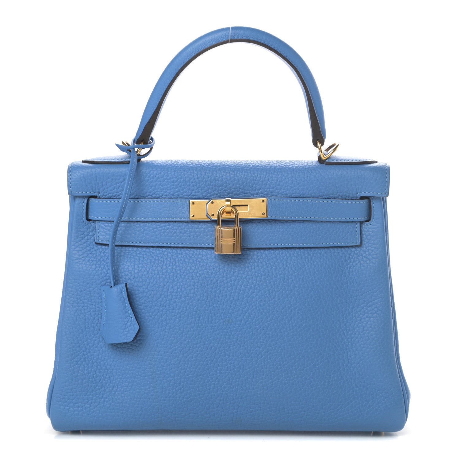 Hermes Togo Kelly Retourne 28 Bleu Paradise 1 of 42