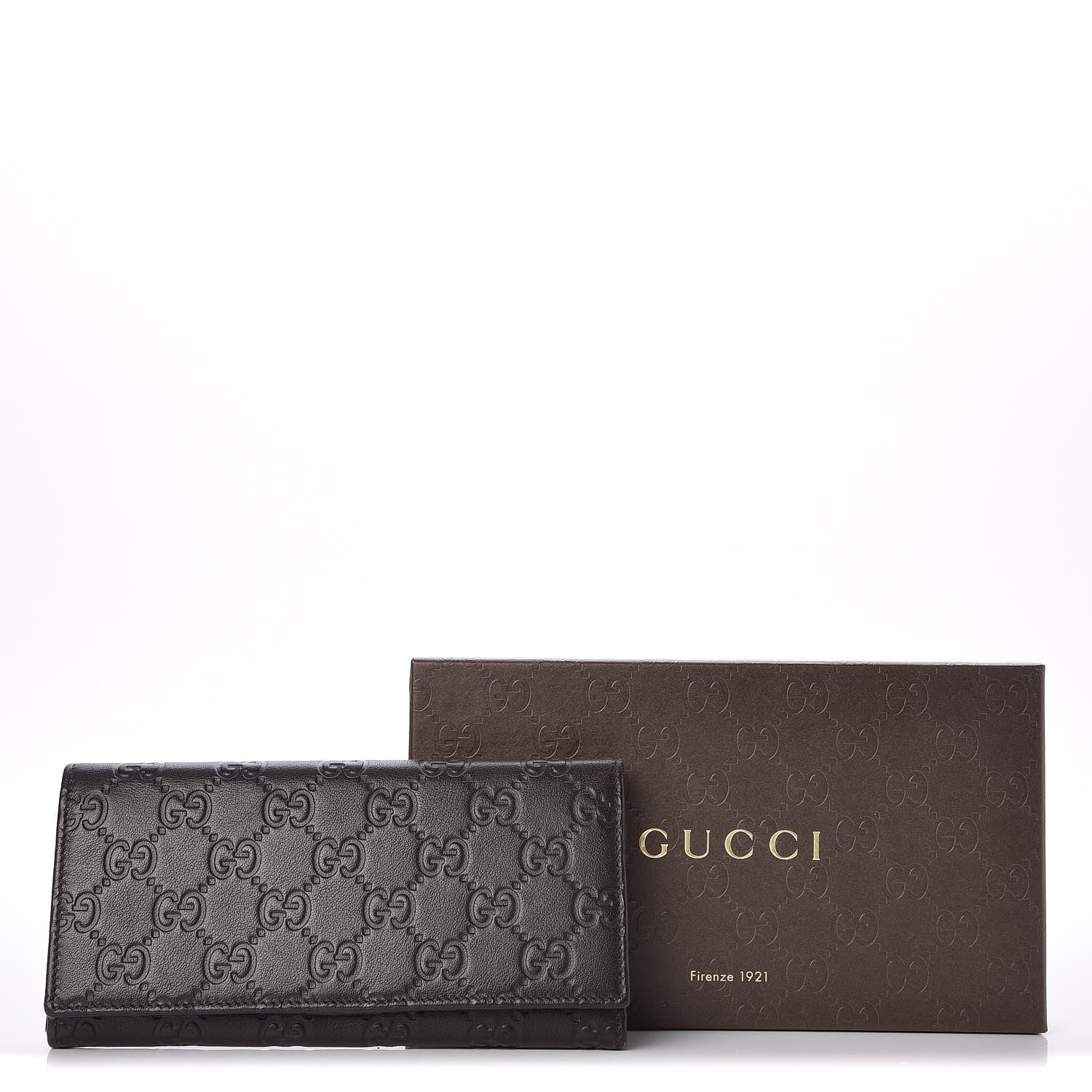 Gucci Guccissima Continental Wallet Dark Brown 9 of 9