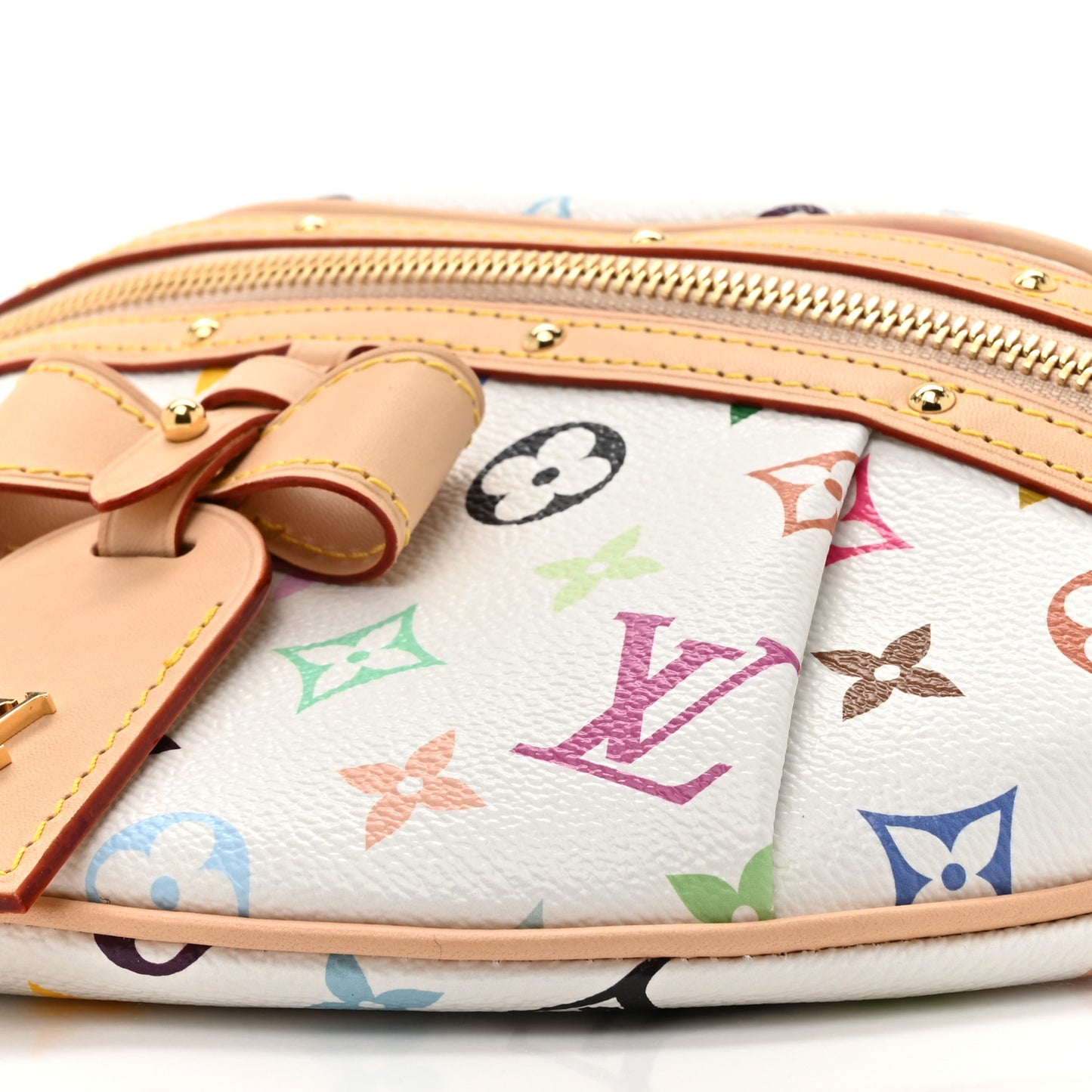 LV X TM Monogram Multicolor High Rise Bumbag White