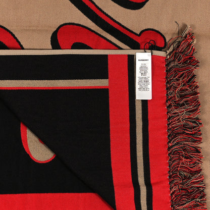 Burberry Cotton Logo Script Football Knit Scarf Archive Beige 3 of 3