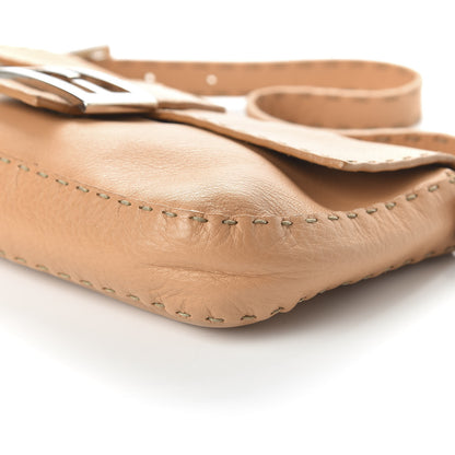 Fendi Calfskin Romano Selleria Baguette Beige 7 of 10