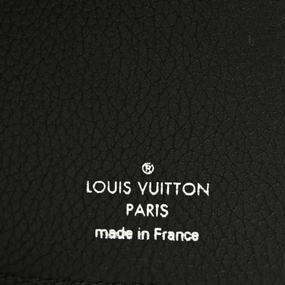 Louis Vuitton Soft Calfskin My Lockme Compact Wallet Black 6 of 6