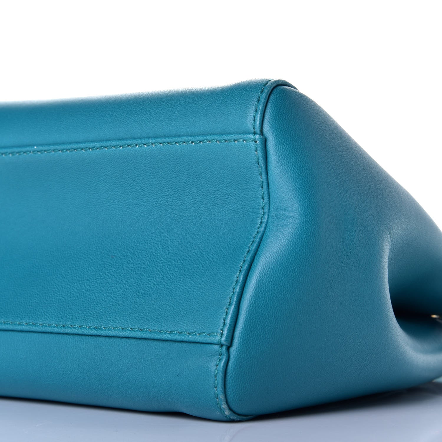 Fendi Nappa Mini Peekaboo Iconic Satchel Lago 9 of 9