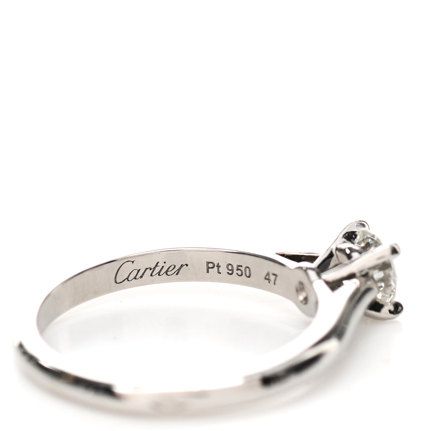 Platinum Diamond .34ct 1895 Solitaire Engagement Ring 47 4
