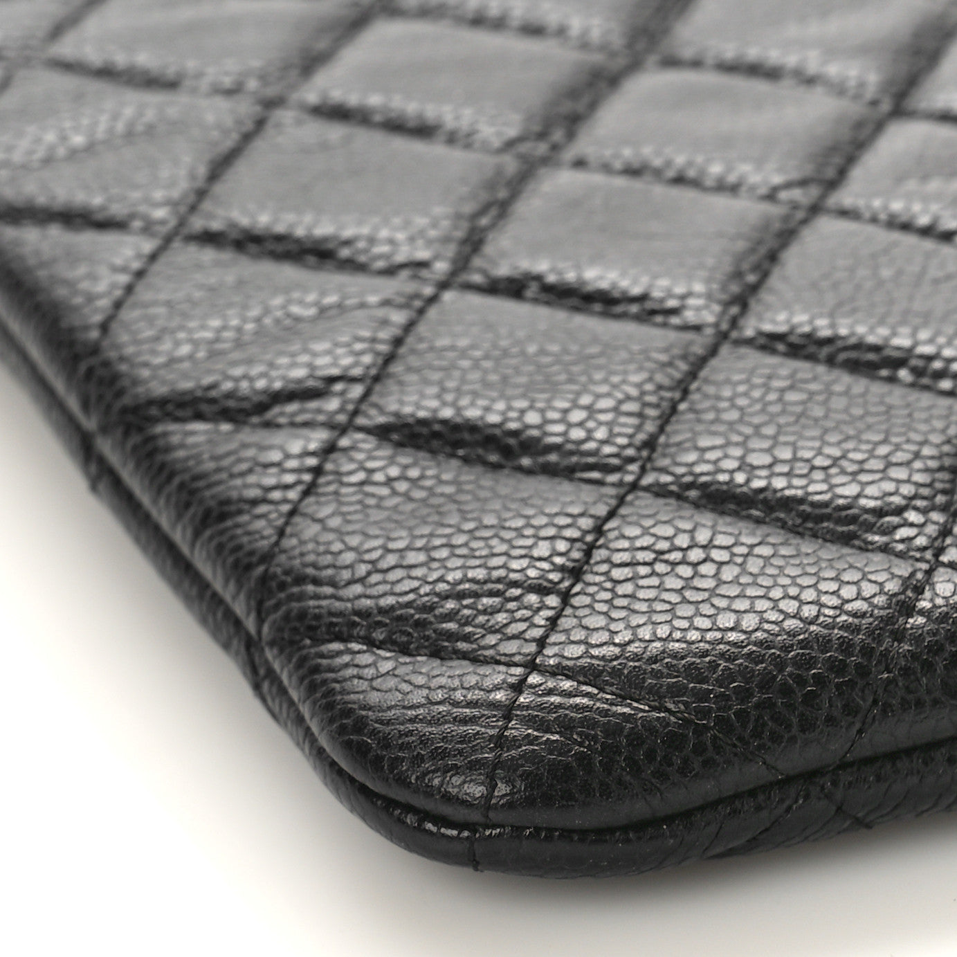 Chanel Caviar Quilted Medium Cosmetic Case Black 8 of 9