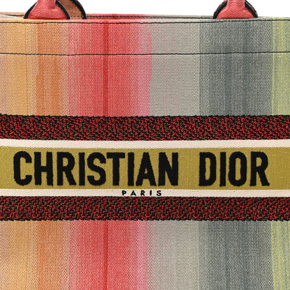 Christian Dior Canvas Embroidered Medium Dioraura Book Tote Multicolor 8 of 11