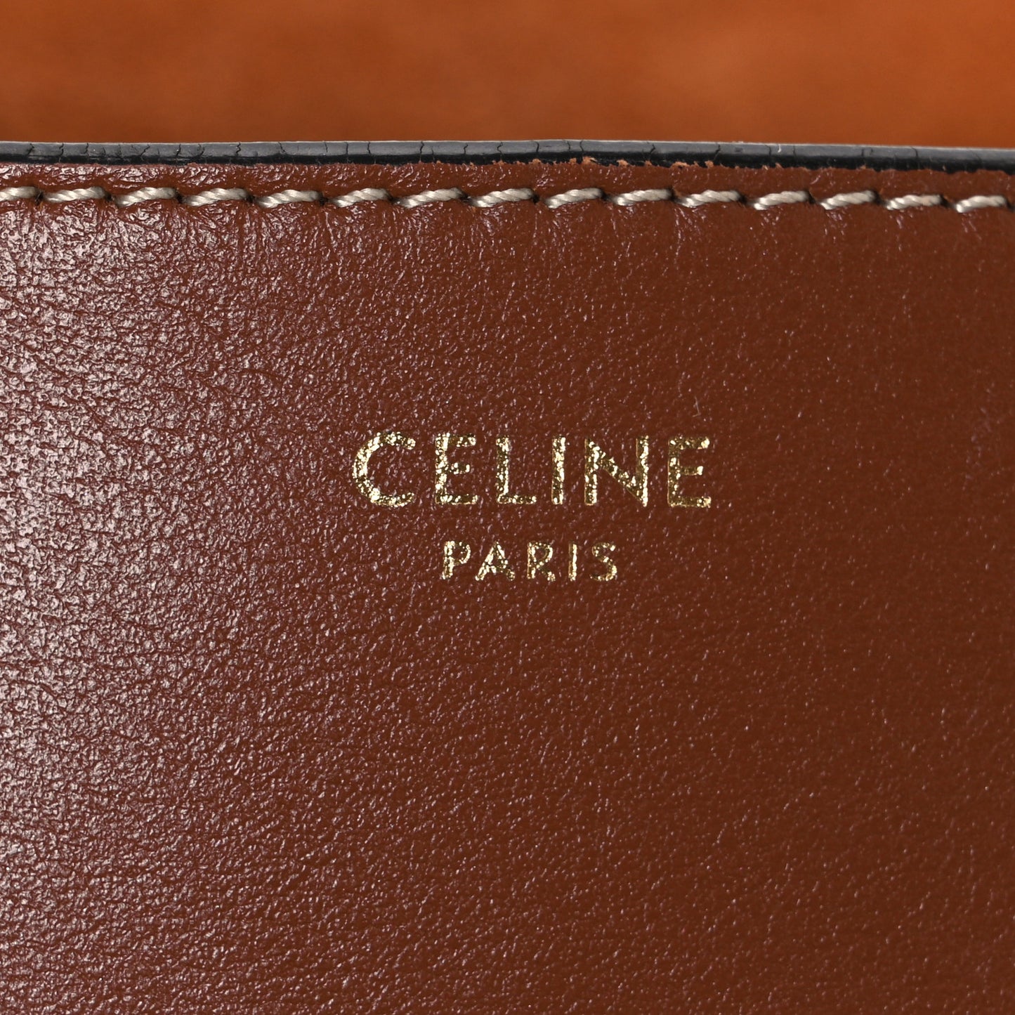 Smooth Calfskin Cuir Triomphe Embroidered Folco Crossbody Bag Tan