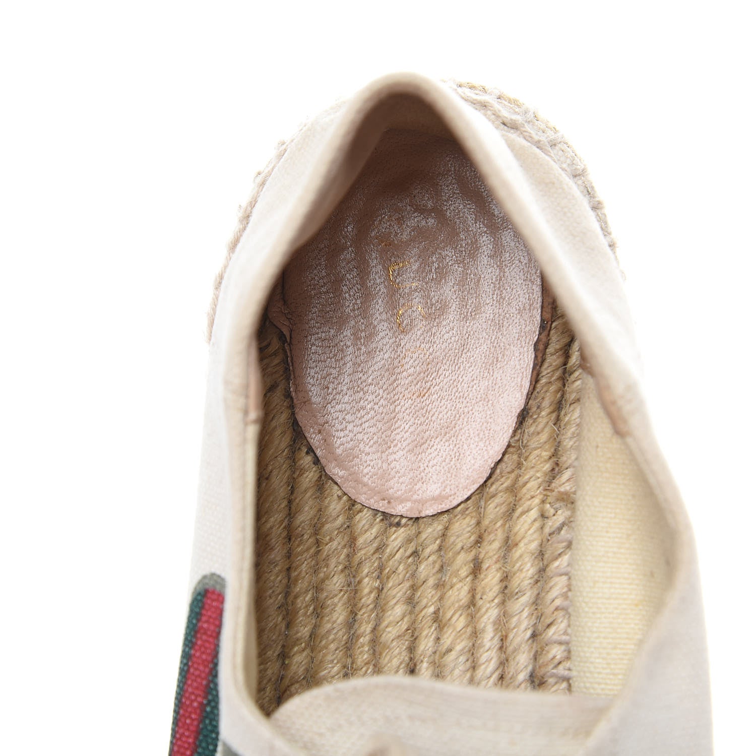 Gucci Canvas Logo Lace-Up Platform Espadrilles 36.5 Greggio Grege 6 of 15