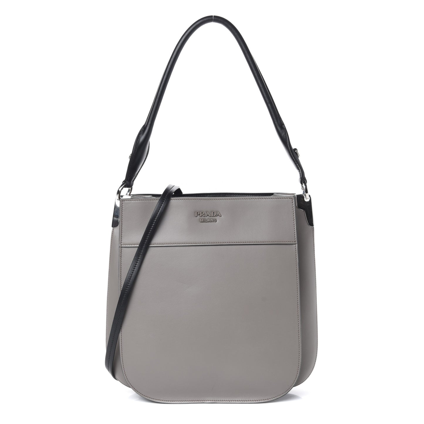 City Calfskin Small Margit Bag Argilla Black