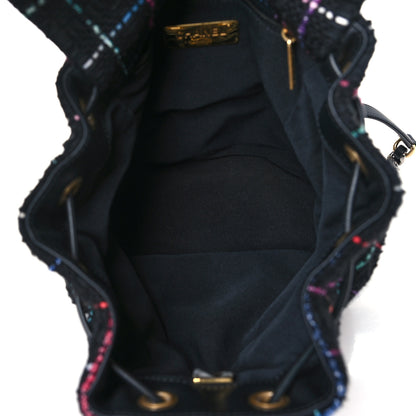 Chanel Tweed Quilted Chanel 19 Backpack Black Multicolor 5 of 10