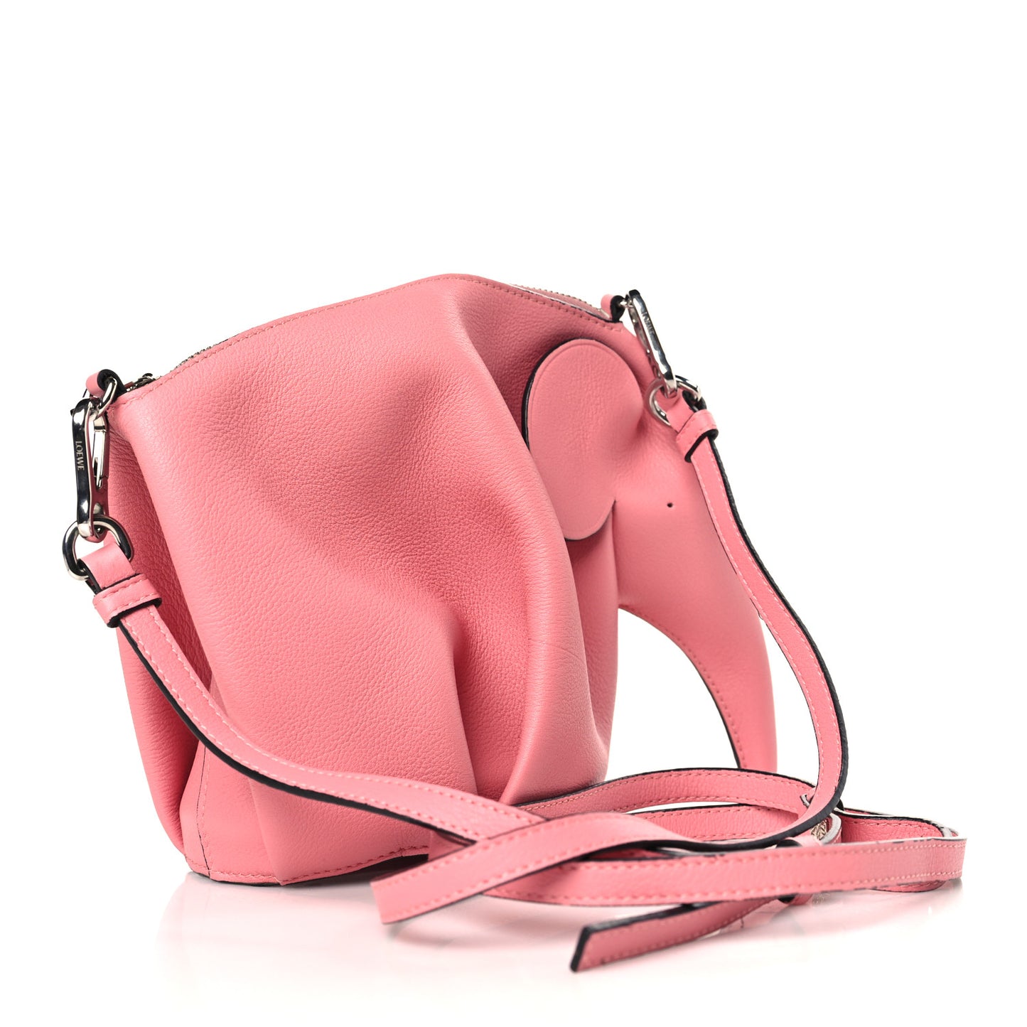 Calfskin Mini Elephant Crossbody Bag Candy