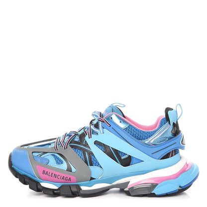 Balenciaga Mesh Nylon Womens Track Sneakers 41 Blue Black 1 of 8