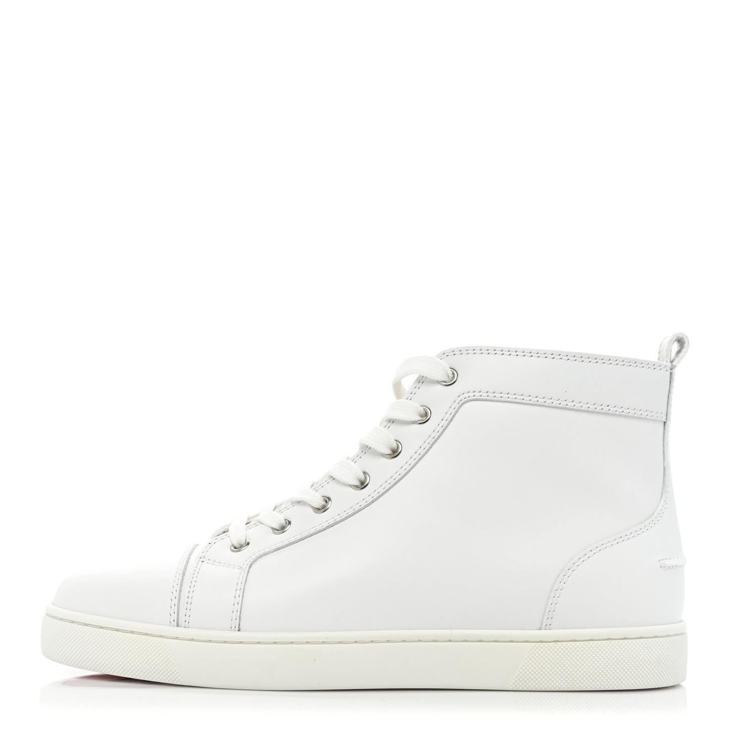 Calfskin Mens Louis Flat Sneakers 42 White