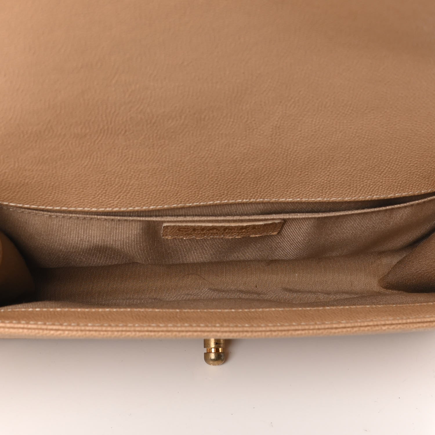 Chanel Caviar Quilted Medium Boy Flap Beige 4 of 4