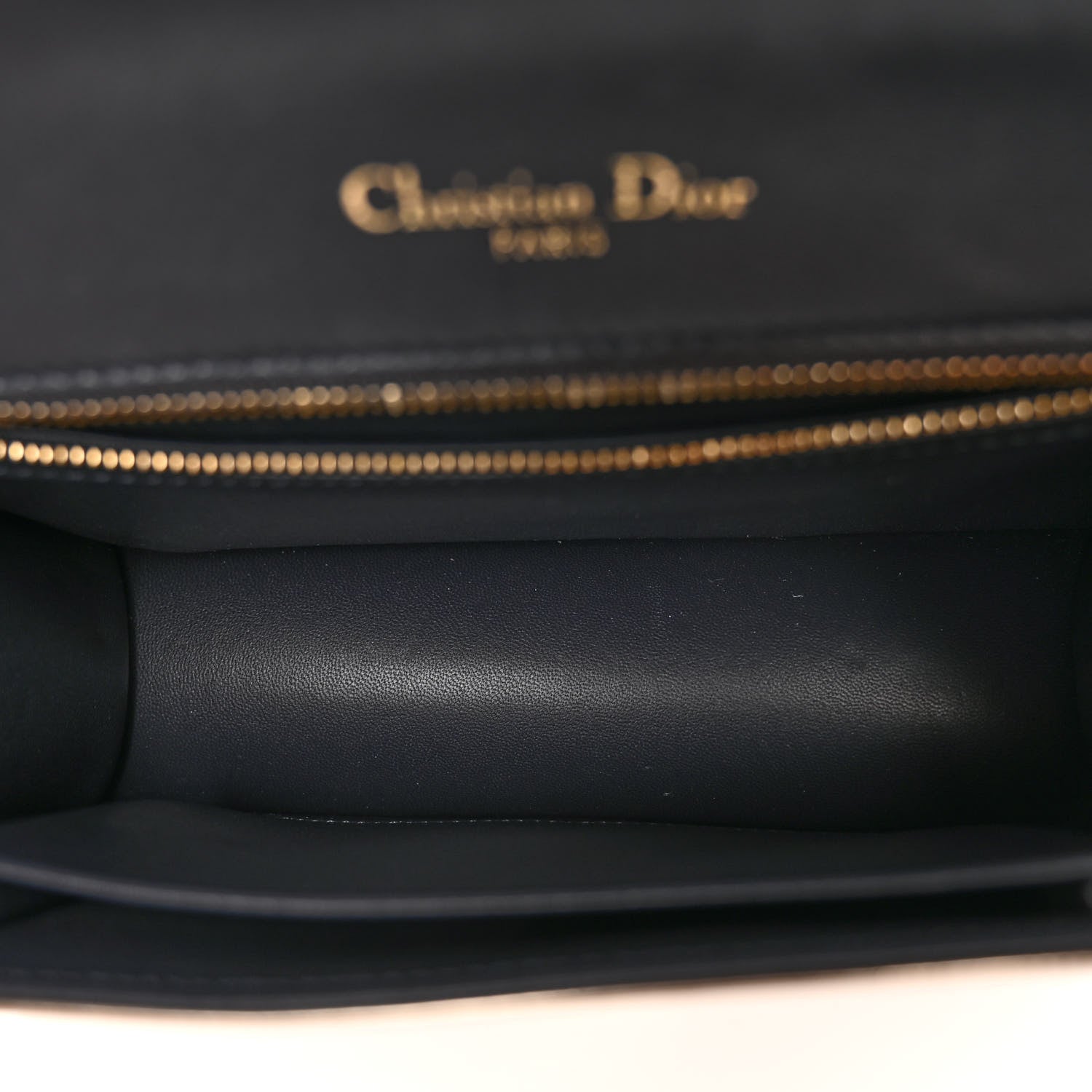 Christian Dior Metallic Calfskin Beaded Small Diorama Flap Bag Gold 5 of 9