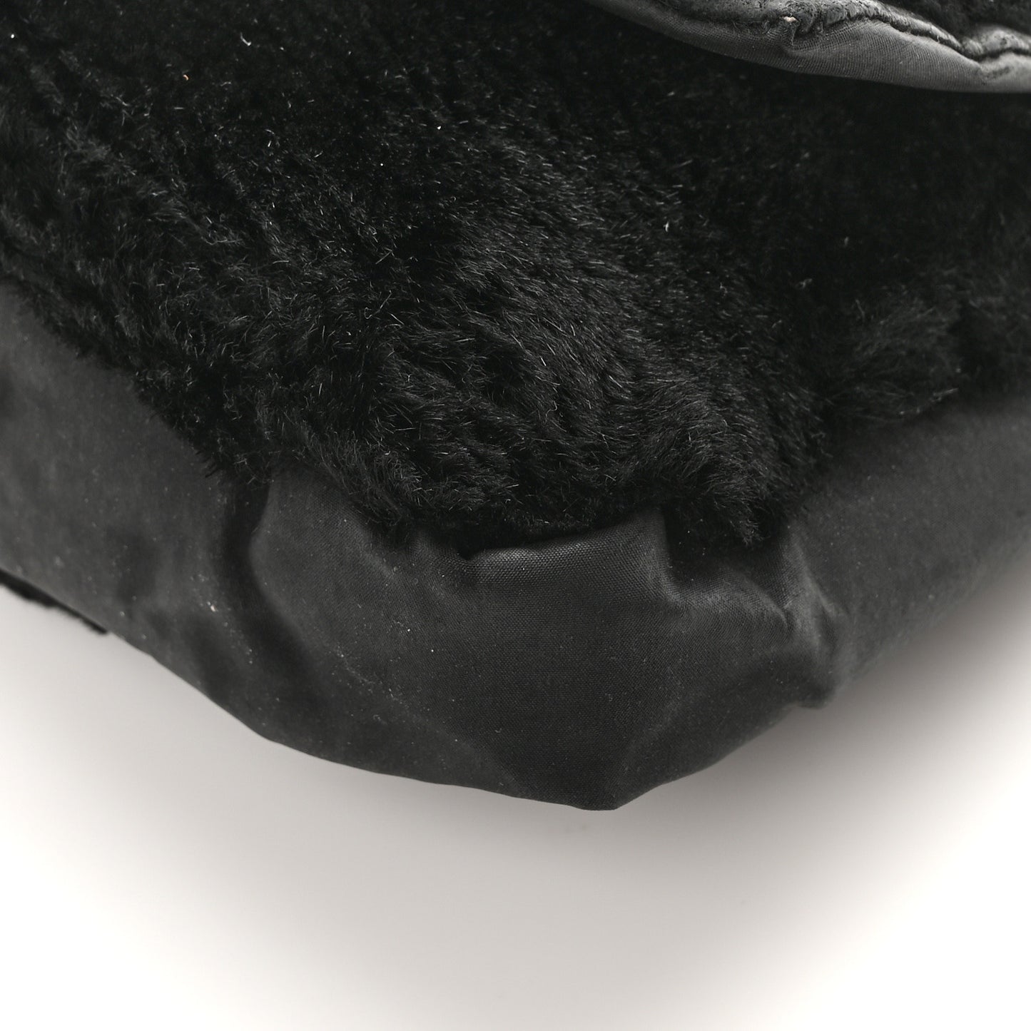 Rabbit Fur Sport Flap Flap Black
