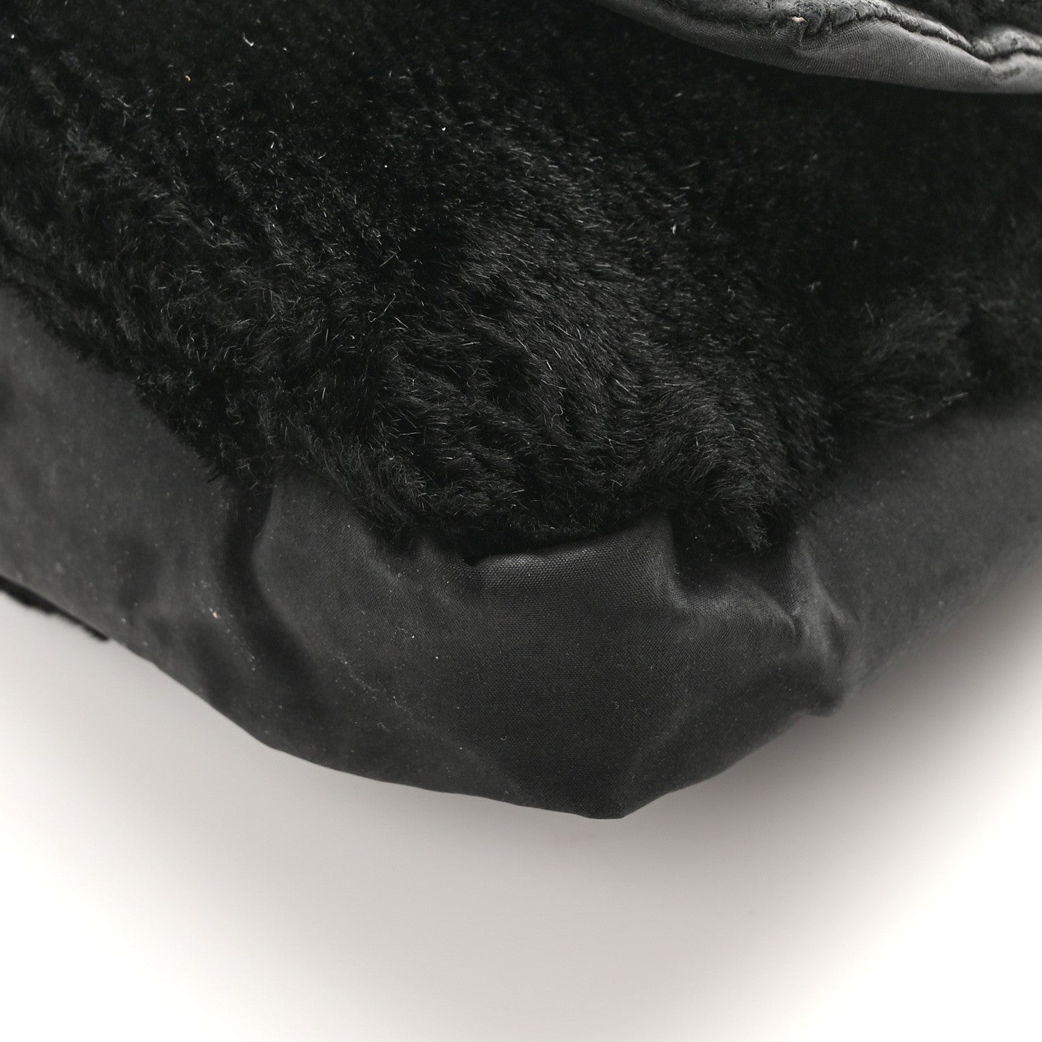 Chanel Rabbit Fur Sport Flap Flap Black 10 of 10