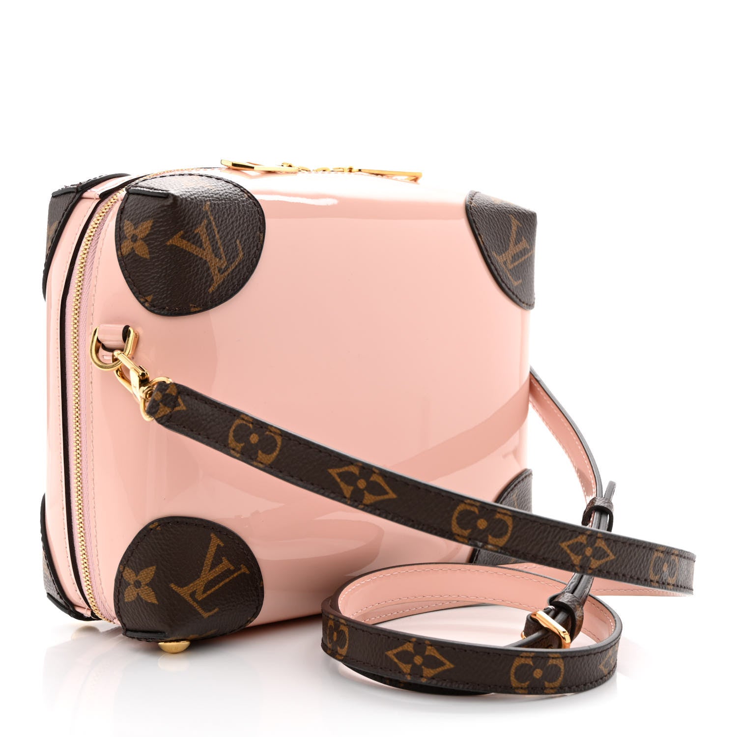 Louis Vuitton Patent Miroir Venice Rose Ballerine 3 of 12