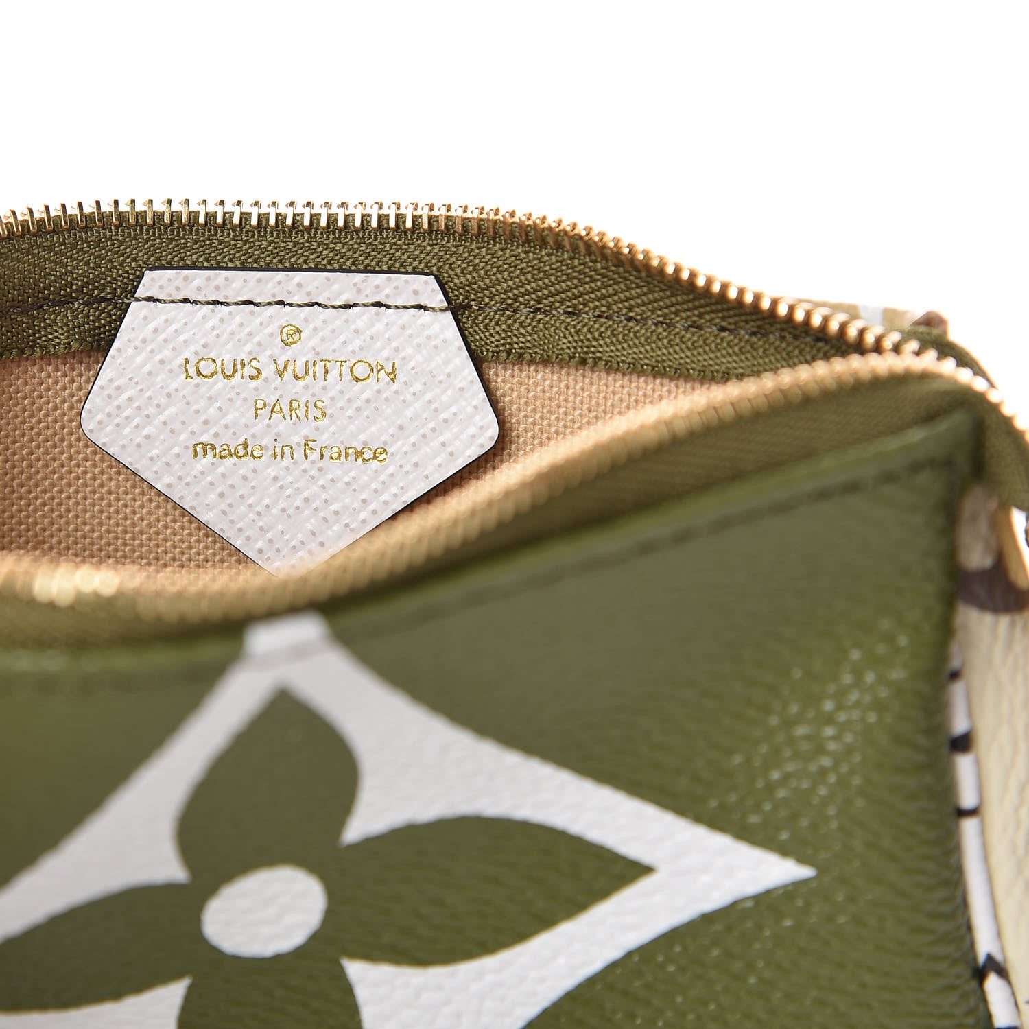 Louis Vuitton Monogram Giant Micro Pochette Accessories Kaki White 6 of 7