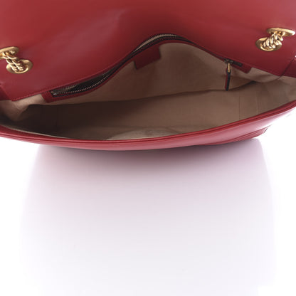 Gucci Calfskin Matelasse Large GG Marmont Shoulder Bag Hibiscus Red 5 of 10