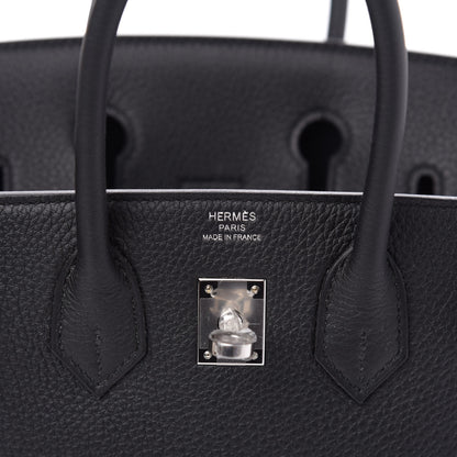 Hermes Togo Birkin 25 Black 6 of 10