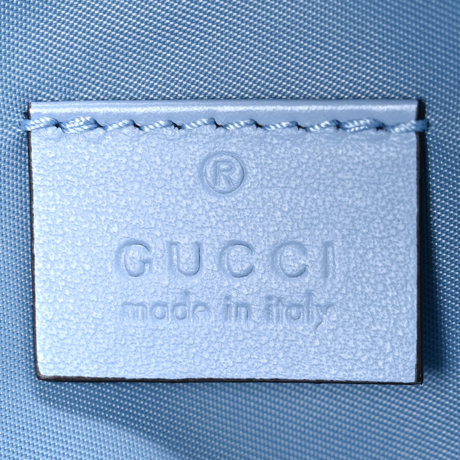 Gucci Calfskin Matelasse Large GG Marmont Pouch Cosmetic Case Porcelain Light Blue 6 of 8