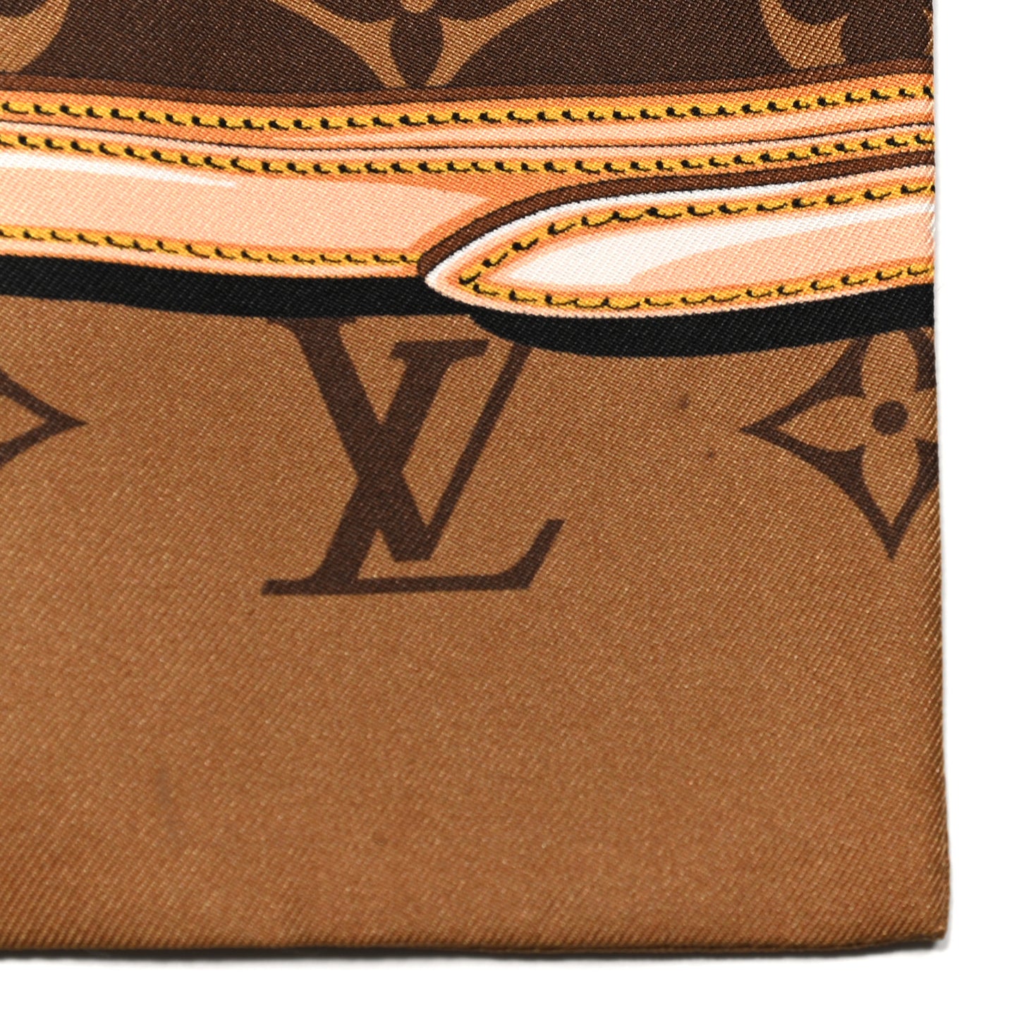 Silk Monogram Confidential Bandeau Brown