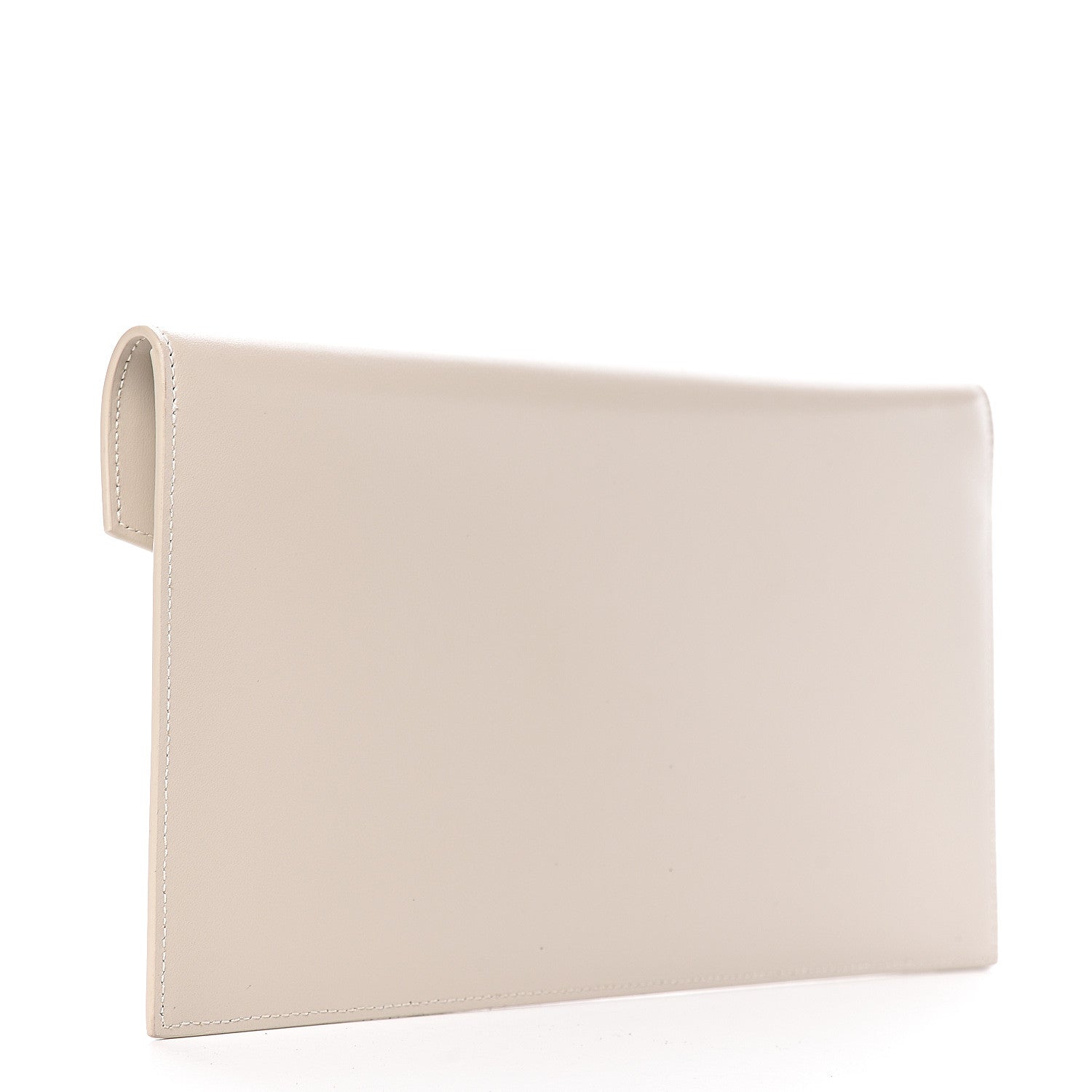 Saint Laurent Smooth Shiny Calfskin Medium Uptown Pouch Crema Soft 3 of 8