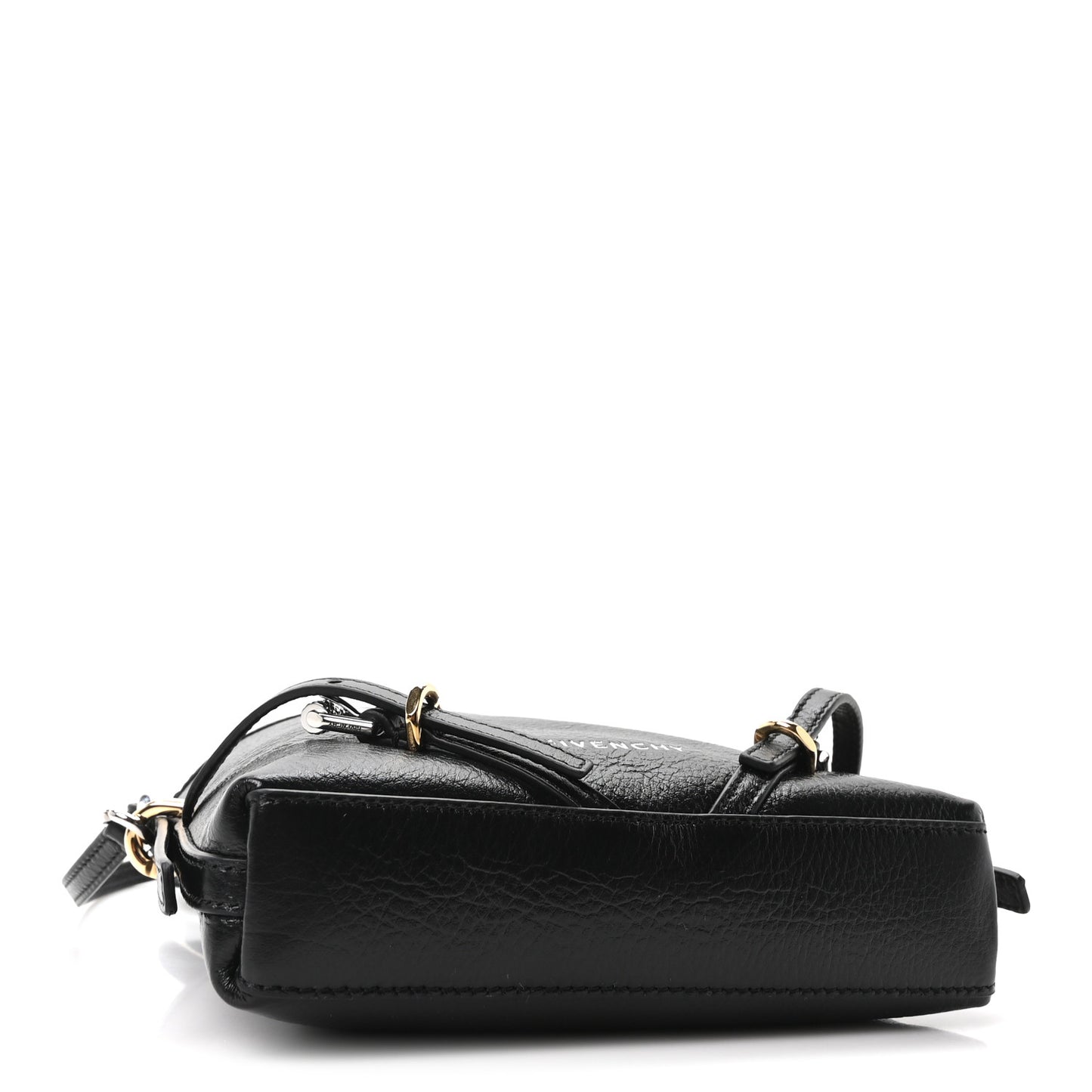 Tumbled Calfskin Nano Voyou Bag Black