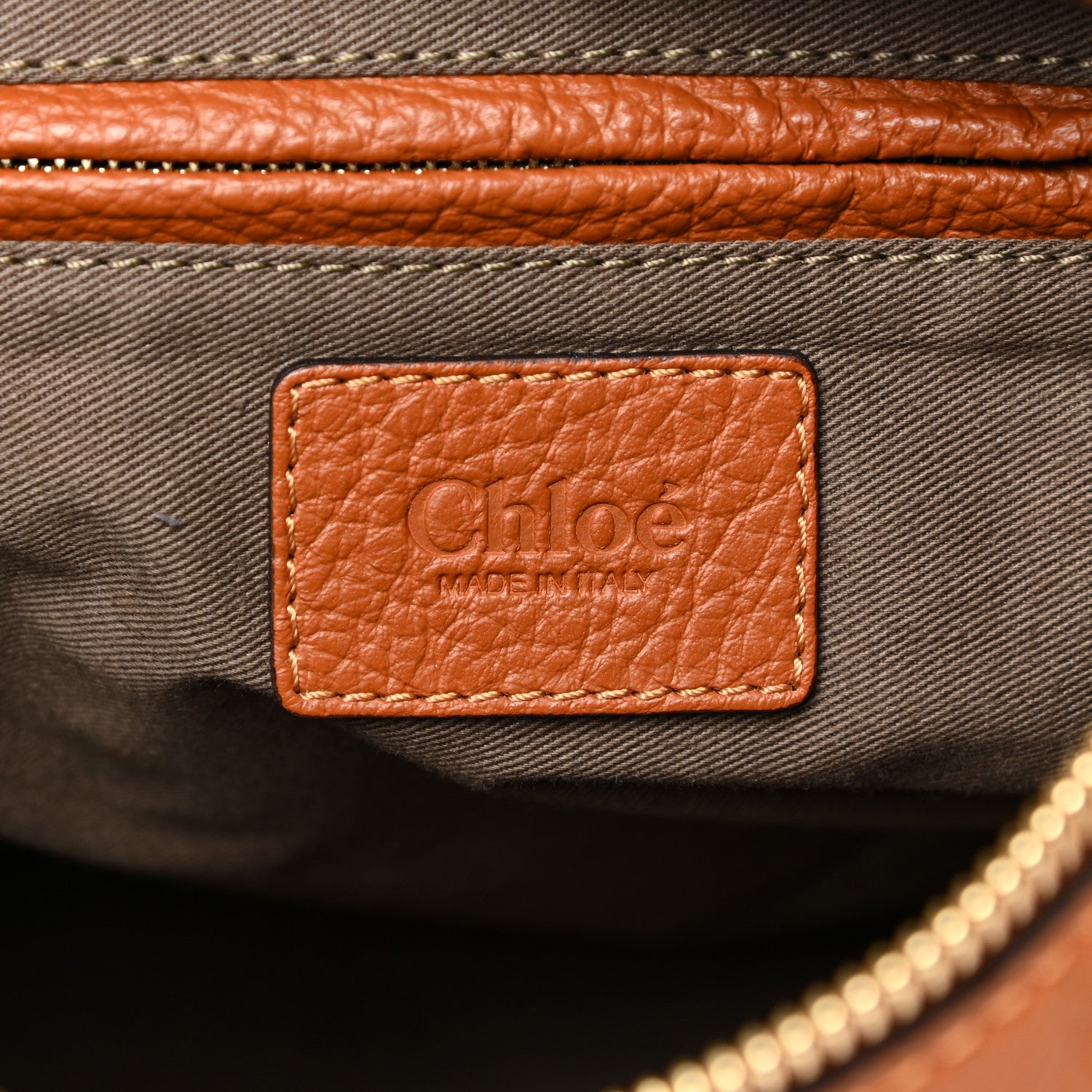 Chloe Calfskin Medium Marcie Satchel Tan 5 of 12