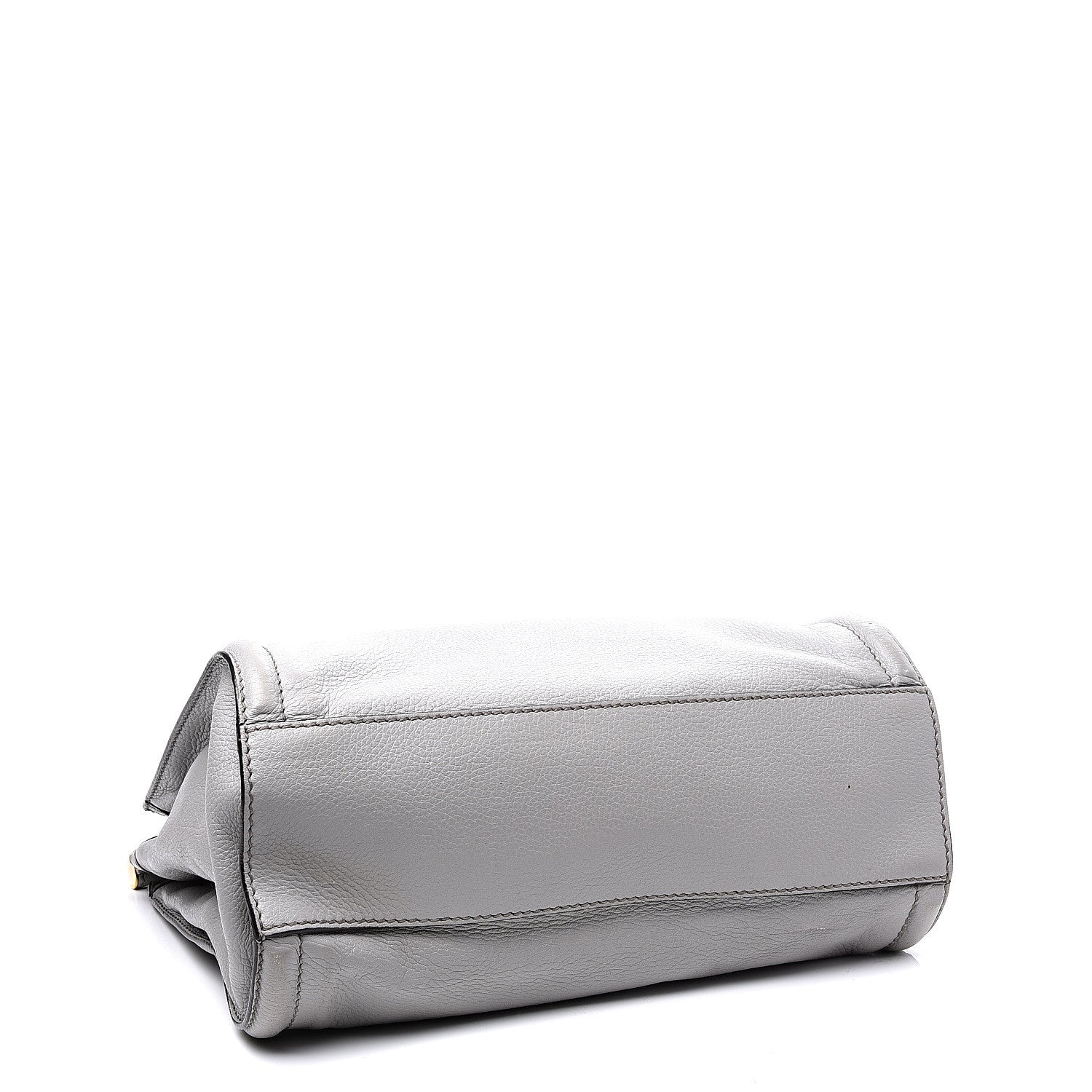 Dolce & Gabbana Calfskin Miss Sicily Shopper Tote Grey 3 of 9