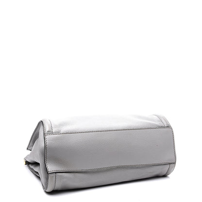 Dolce & Gabbana Calfskin Miss Sicily Shopper Tote Grey 3 of 9