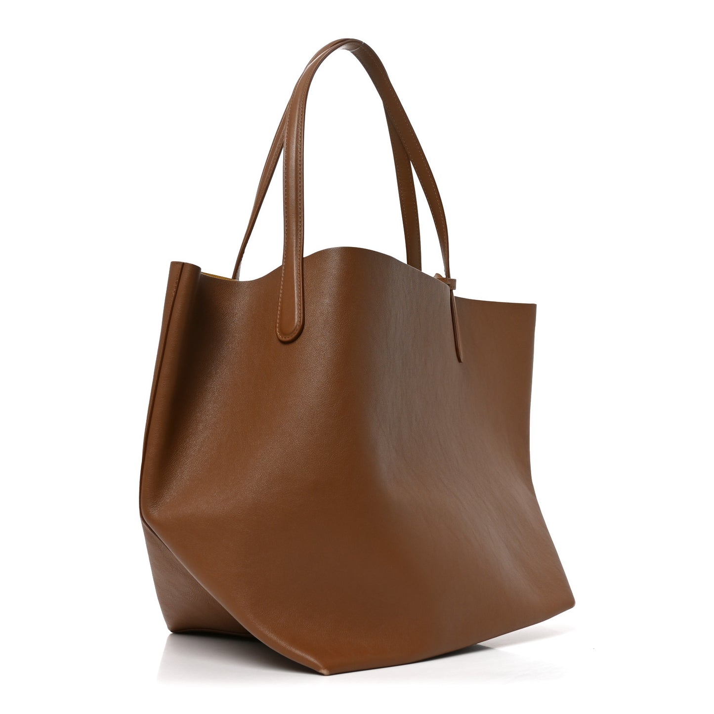 Supple Calfskin Everyday Soft Tote  Brown