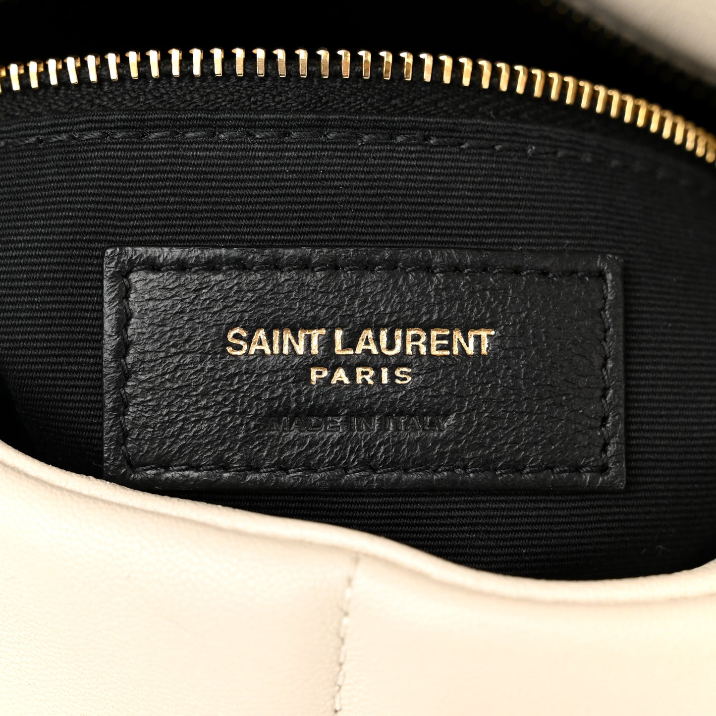 Lambskin Quilted Small Loulou Puffer Monogram Chain Satchel Crema Soft