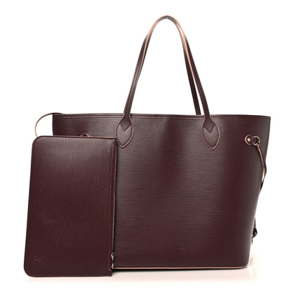 Louis Vuitton Epi Neverfull MM Prune Rose Poudre 3 of 11