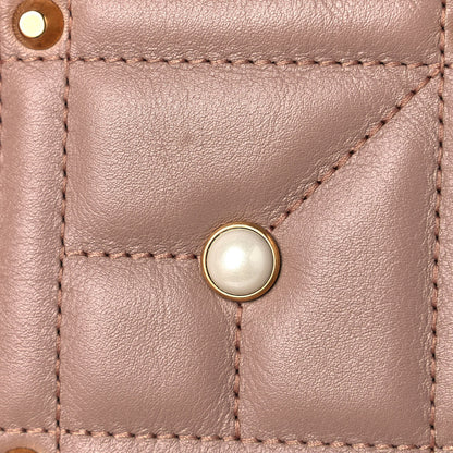 Gucci Calfskin Matelasse Studded Mini Pearly GG Marmont Shoulder Bag Porcelain Rose 11 of 12