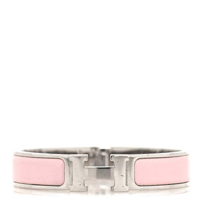 Hermes Enamel Narrow Clic Clac H Bracelet PM Rose Candeur 1 of 10