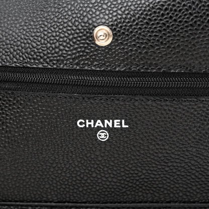 Chanel Caviar Quilted Wallet on Chain WOC Black 6 of 11