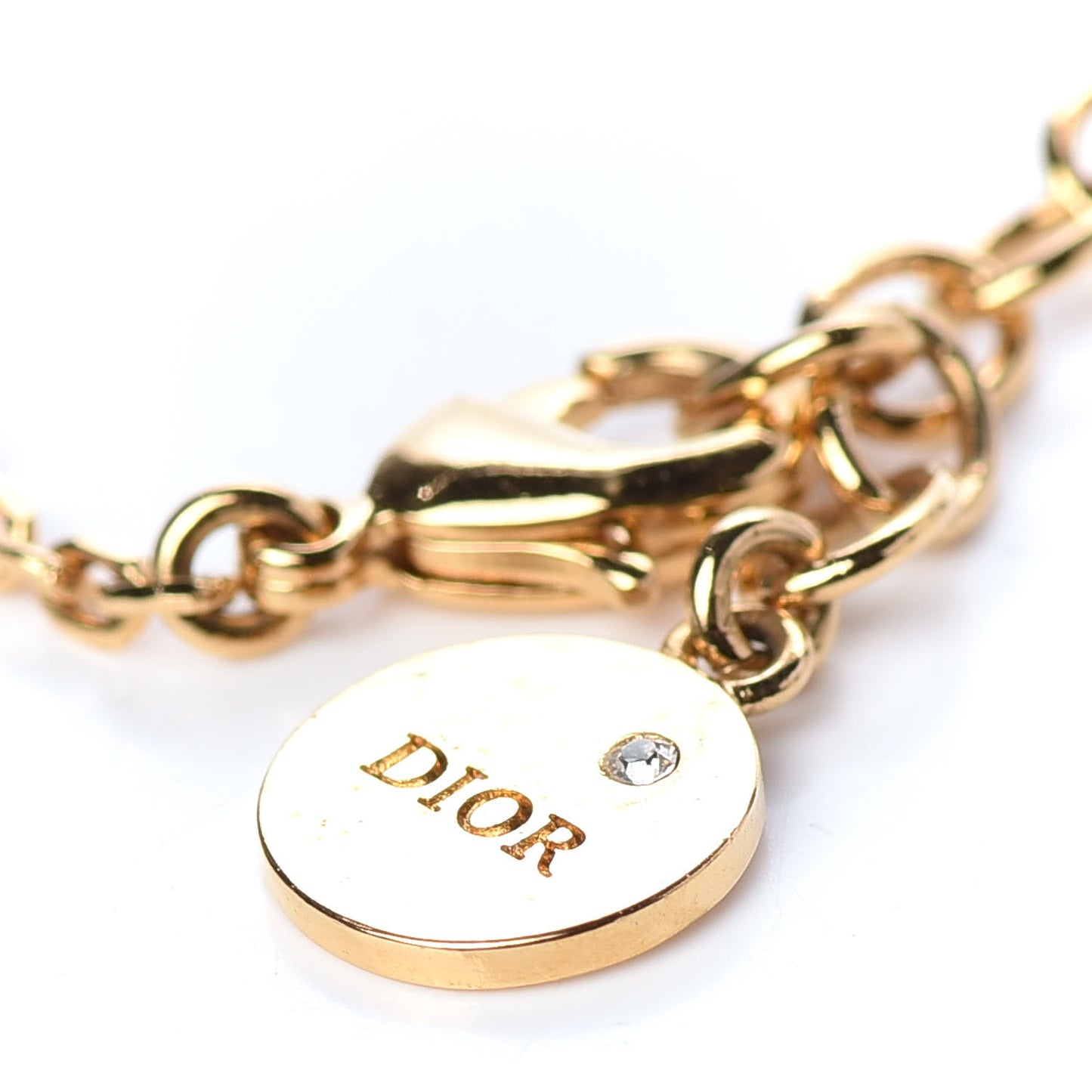 Crystal Logo Bracelet Gold