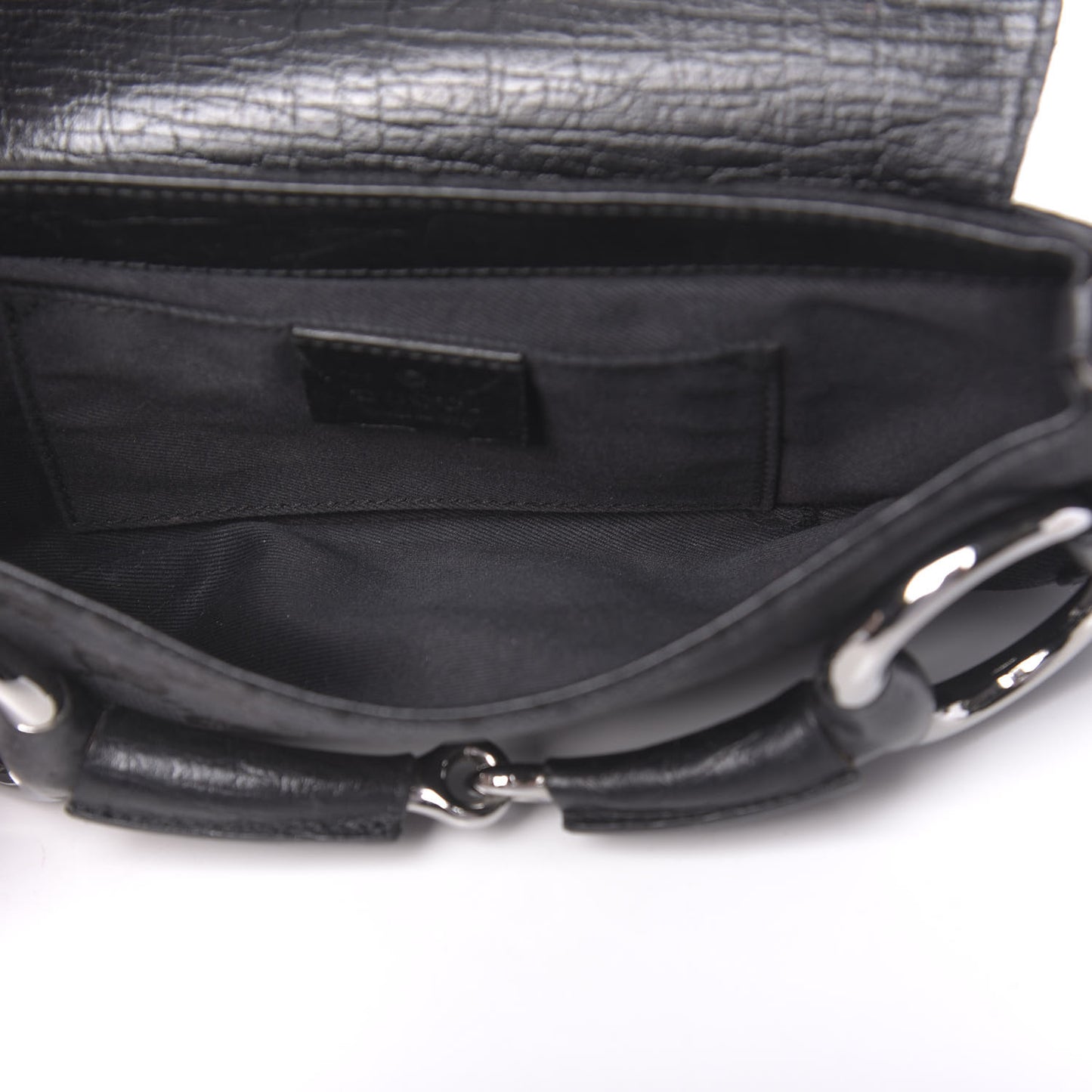 Monogram Horsebit Chain Clutch Black