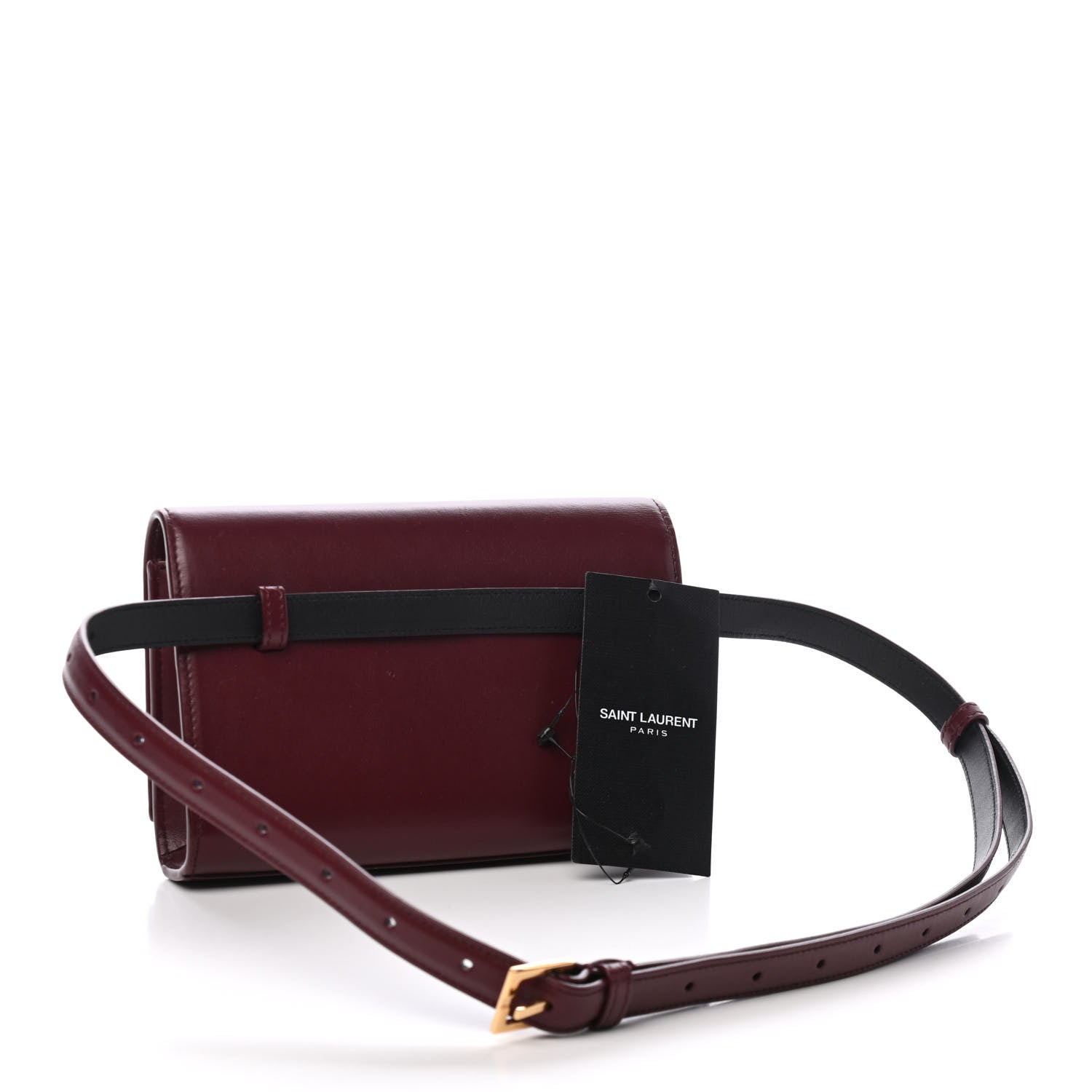 Saint Laurent Smooth Calfskin Monogram Kate Belt Bag Rouge Legion 3 of 8