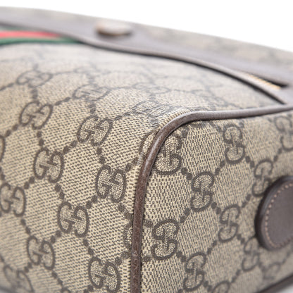 Gucci GG Supreme Monogram Web Small Ophidia Shoulder Bag Brown 11 of 13