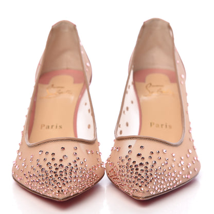 Christian Louboutin Patent Rete Strass Follies 70 Pumps 36.5 Guimauve 2 of 8