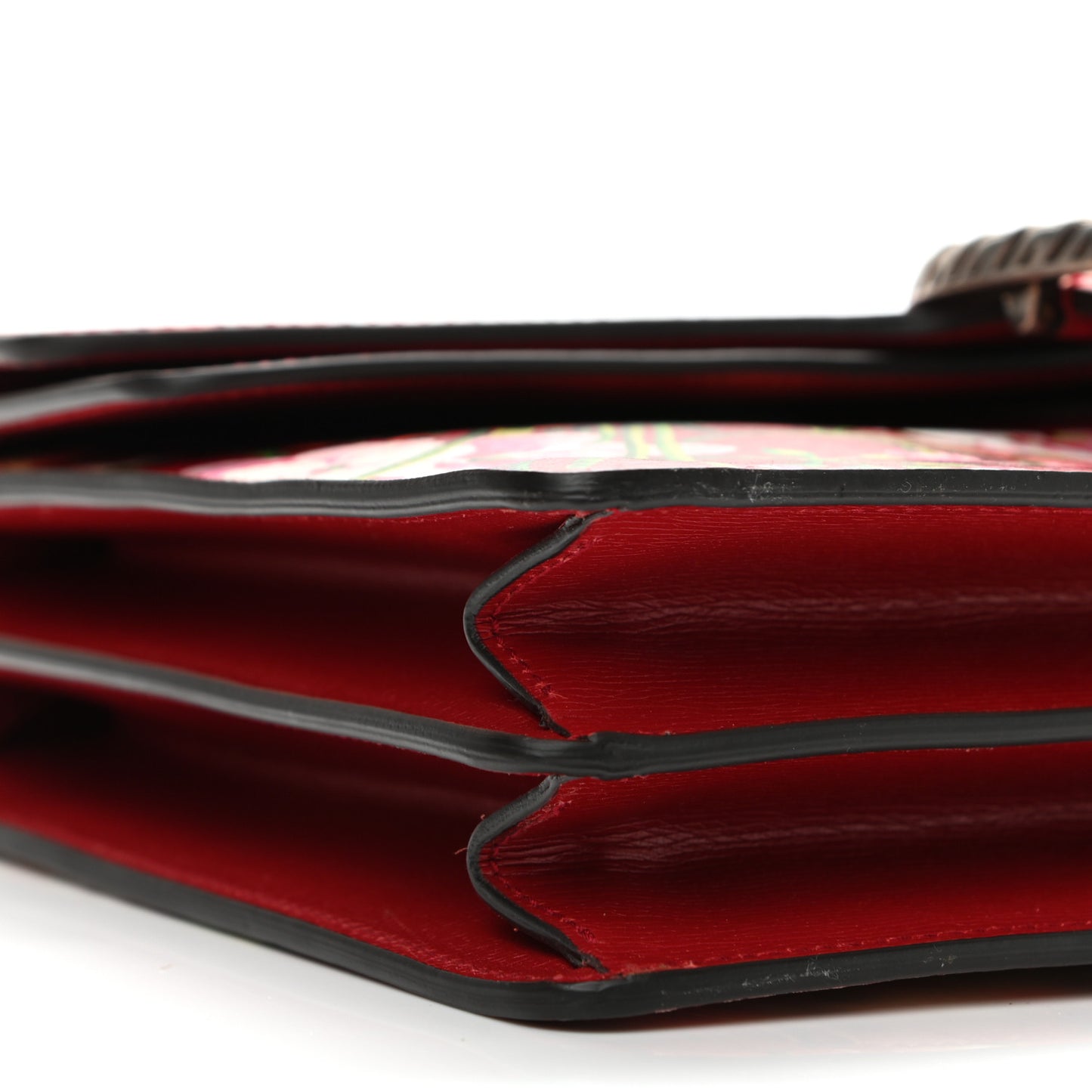 Calfskin Blooms Print Medium Dionysus Shoulder Bag Romantic Cherry Multicolor