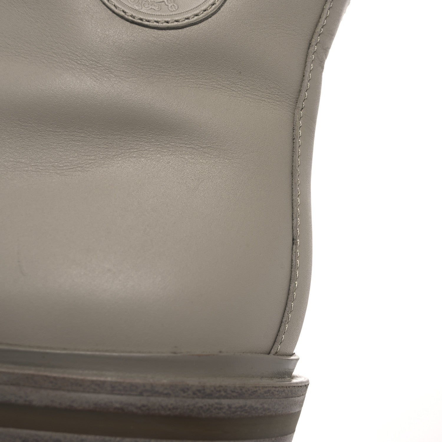 Hermes Calfskin Bridge Ankle Boots 38 Beige Grege 14 of 15
