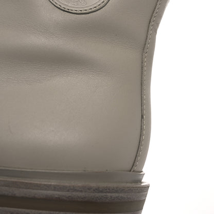 Hermes Calfskin Bridge Ankle Boots 38 Beige Grege 14 of 15