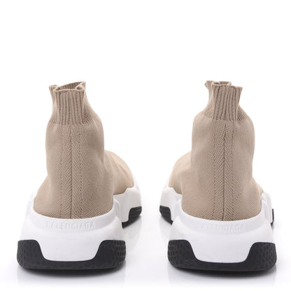 Balenciaga Neoprene Knit Bi-Color Sole Womens Speed Sneakers 36 Beige White Black 5 of 10