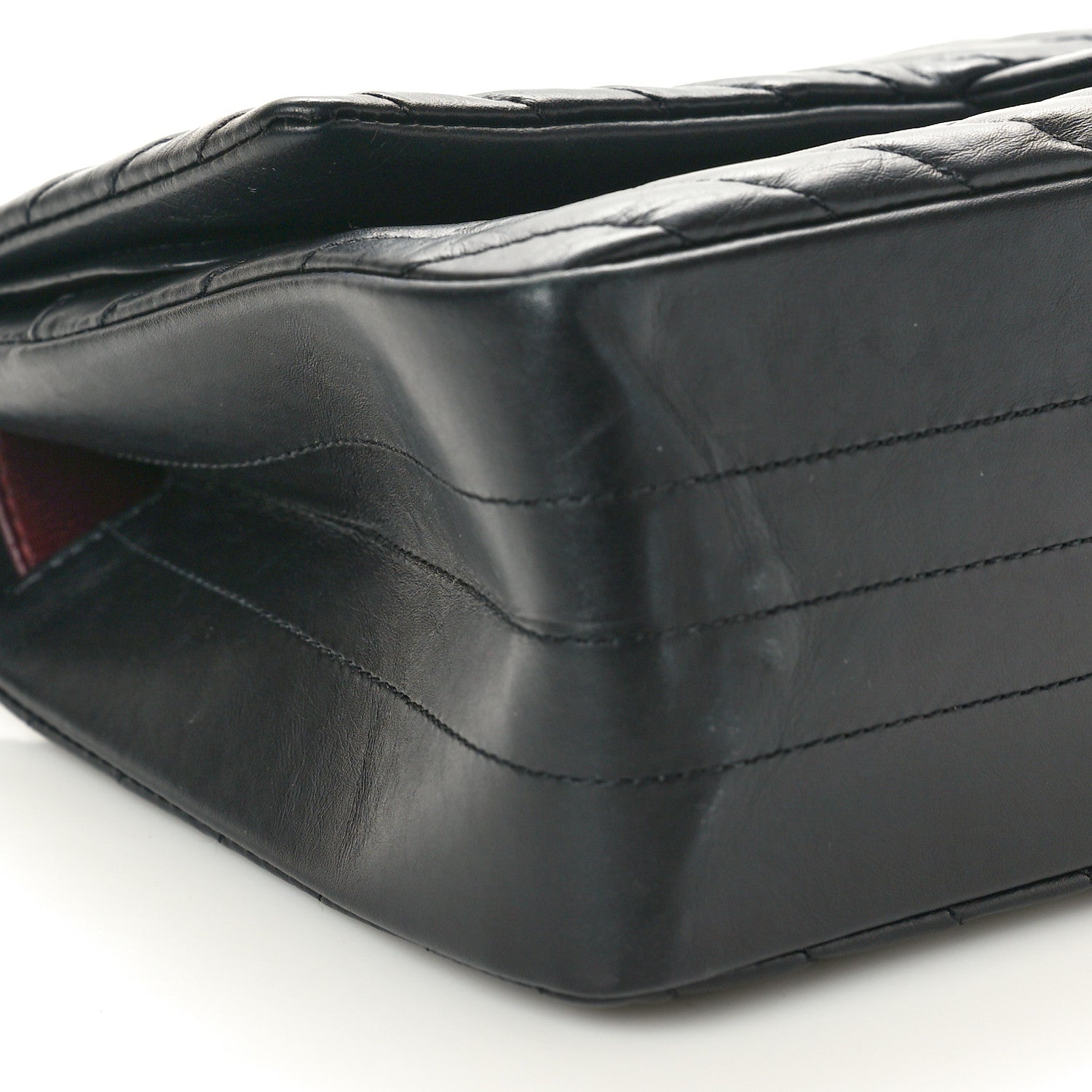 Chanel Aged Calfskin Chevron Quilted 2.55 Reissue 226 So Black 9 of 10