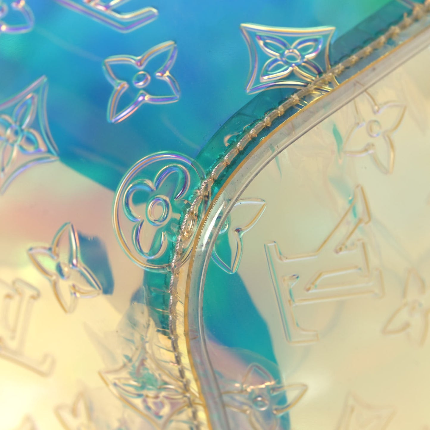 PVC Monogram Keepall Bandouliere 50 Iridescent Prism