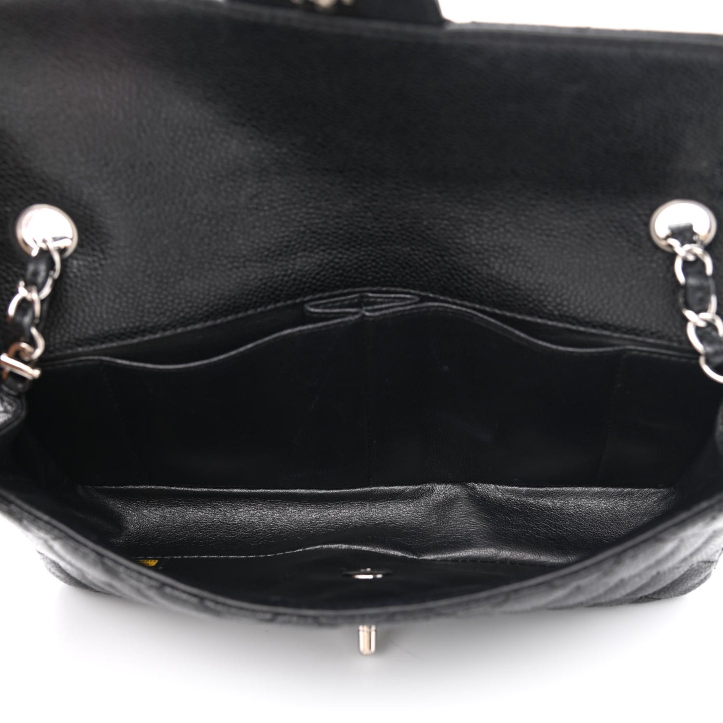 Caviar Quilted East West Flap Black
